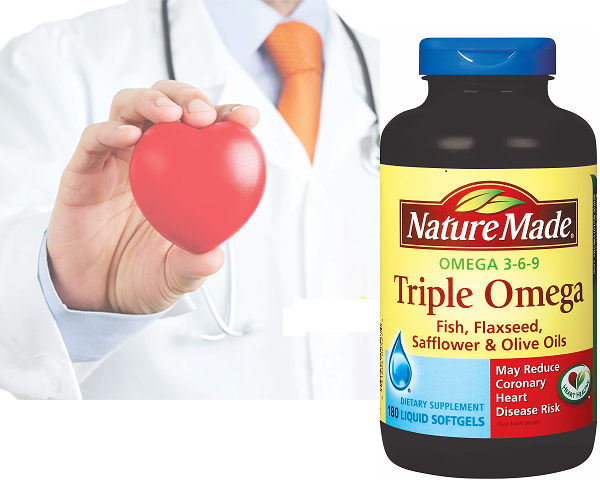 Nature Made Triple Omega (Omega 3-6-9) 180 viên hỗ trợ tuần hoàn, tăng cường trí nhớ, bảo vệ tim mạch