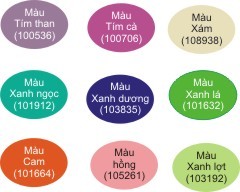 Nhiều màu cho bạn lựa chọn