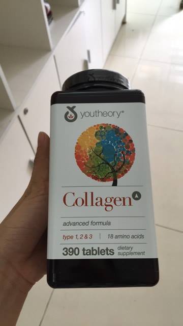 Collagen Youtheory Type 1 2 & 3 Của Mỹ, 390 viên