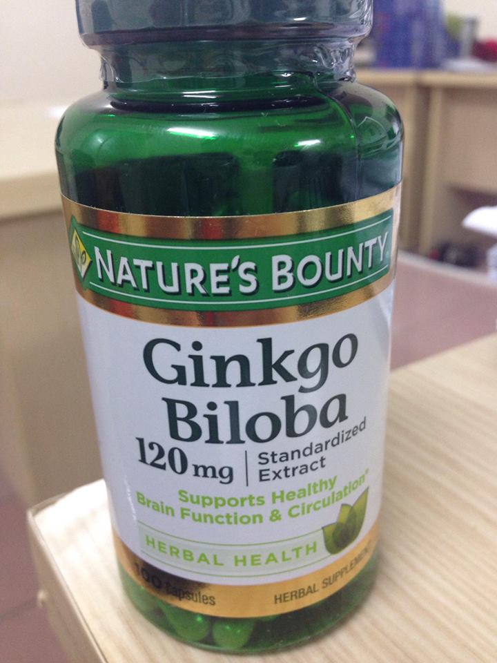 Viên Uống Bổ Não Nature's Bounty Ginkgo Biloba 120mg