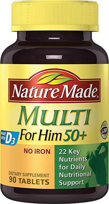 Vitamin Tổng Hợp Cho Nam Trên 50 Tuổi Nature Made Multi For Him 50+