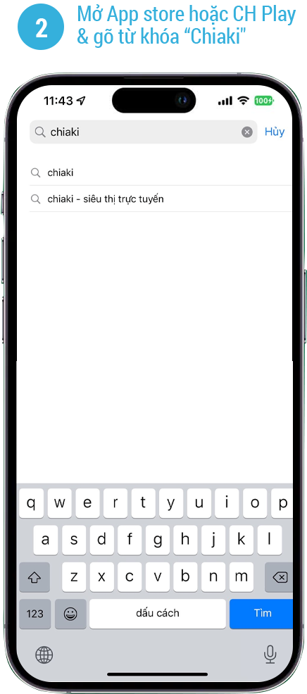 Mở App Store hoặc CH Play và gõ từ khóa Chiaki