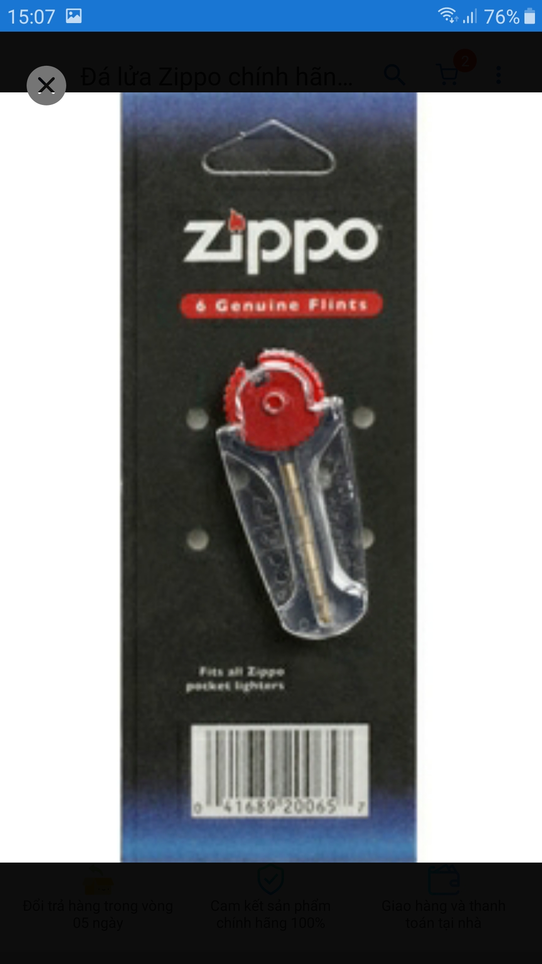 Đá lửa Zippo Chính Hãng Mỹ - Viên Thay Thế Đặc Biệt Cho Bật Lửa Zippo - Đá Lửa Bền, Nhạy, Giao Hàng Toàn Quốc