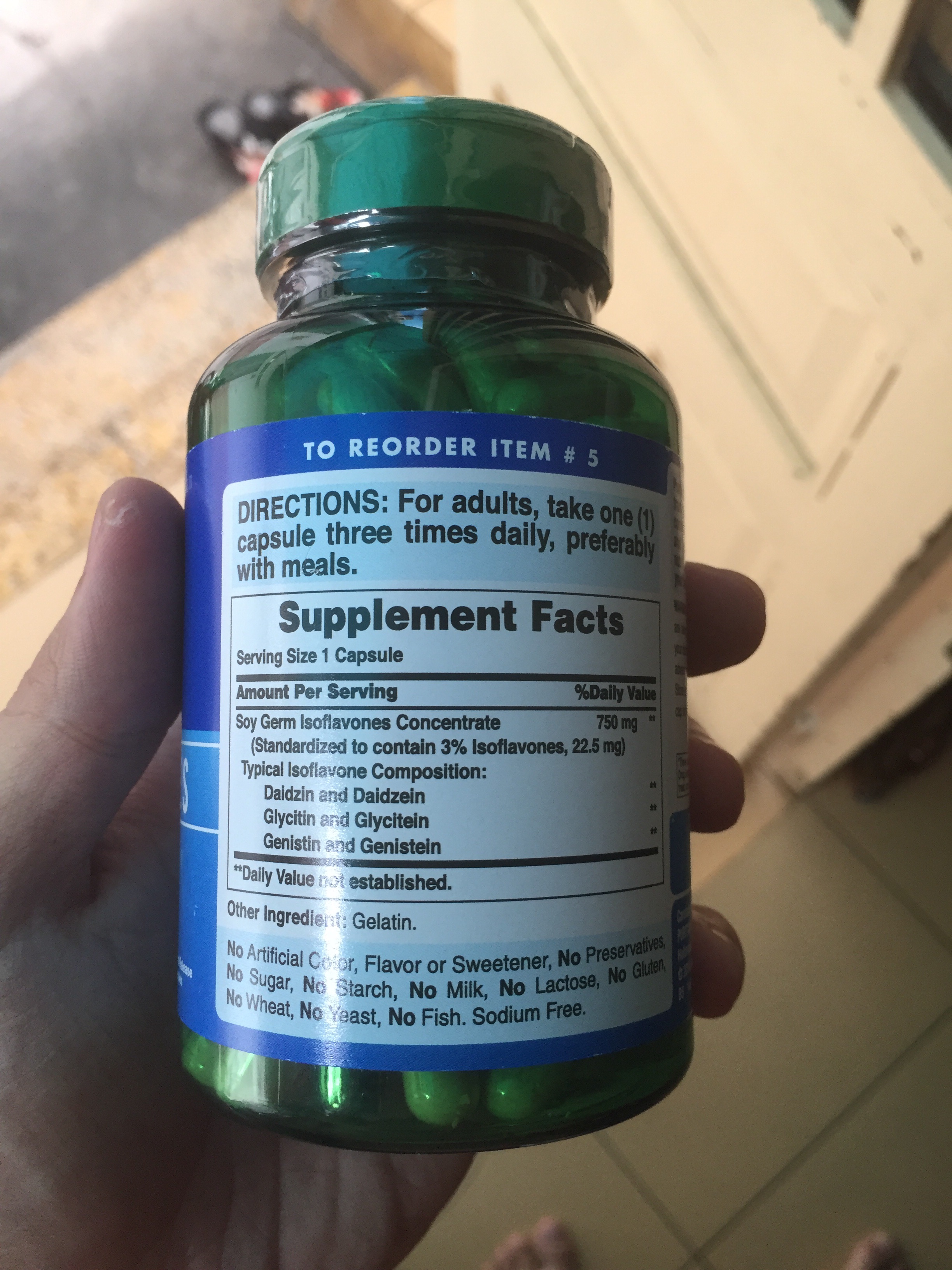Viên uống Mầm Đậu Nành Non-GMO Soy Isoflavones Puritan's Pride 120 viên - Hỗ trợ làm đẹp da, cân bằng nội tiết cho phụ nữ.