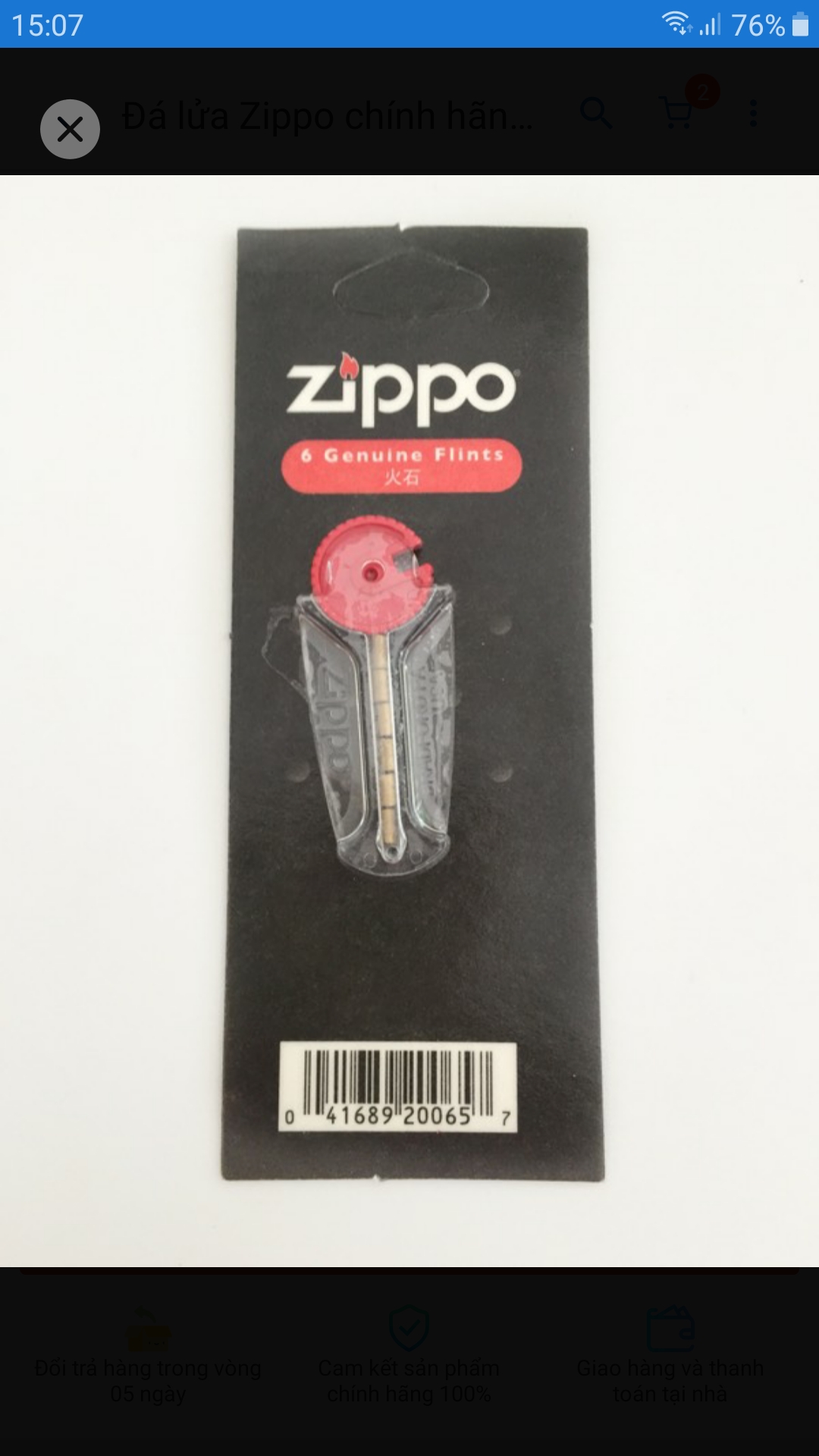 Đá lửa Zippo Chính Hãng Mỹ - Viên Thay Thế Đặc Biệt Cho Bật Lửa Zippo - Đá Lửa Bền, Nhạy, Giao Hàng Toàn Quốc