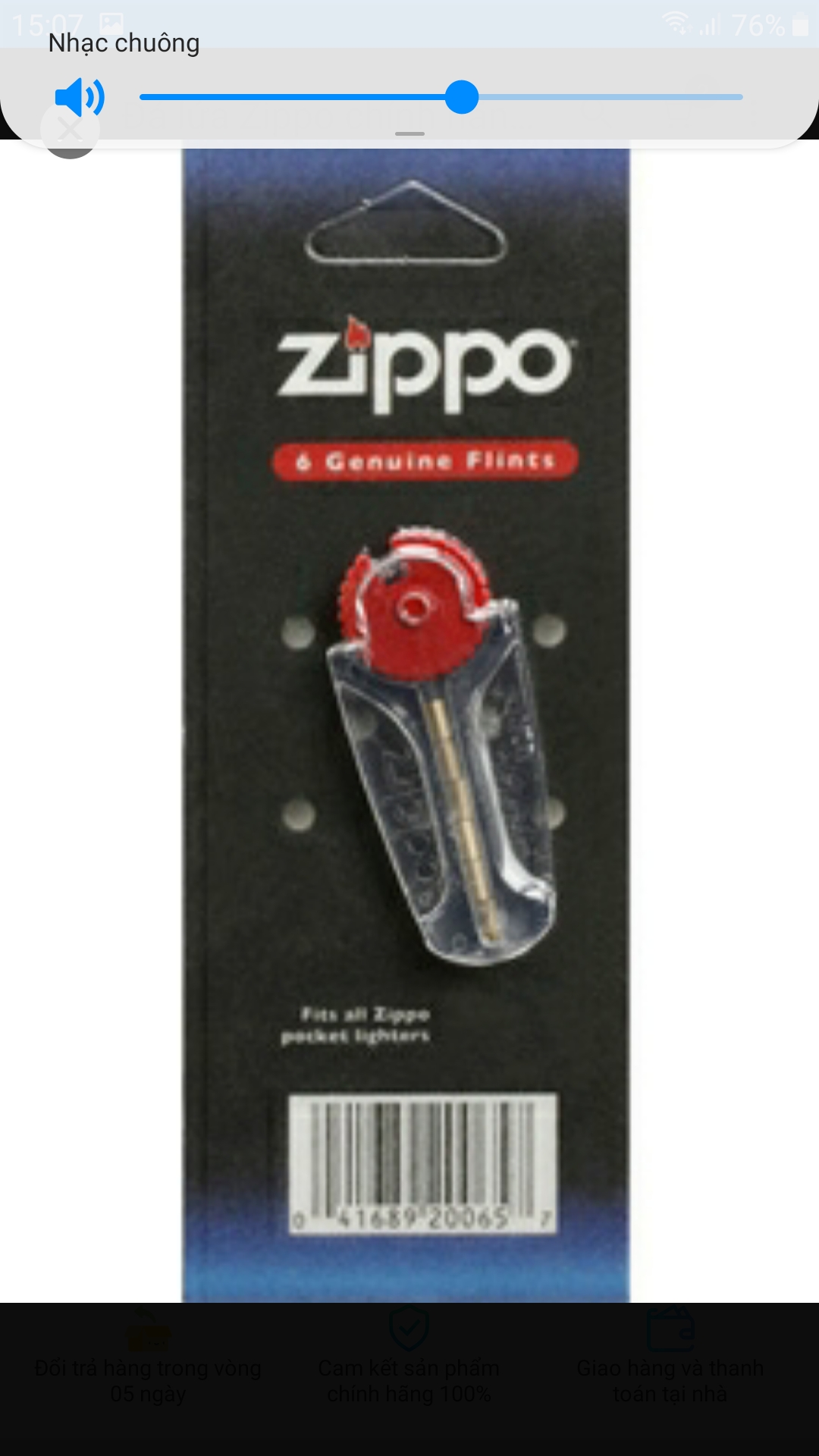 Đá lửa Zippo Chính Hãng Mỹ - Viên Thay Thế Đặc Biệt Cho Bật Lửa Zippo - Đá Lửa Bền, Nhạy, Giao Hàng Toàn Quốc