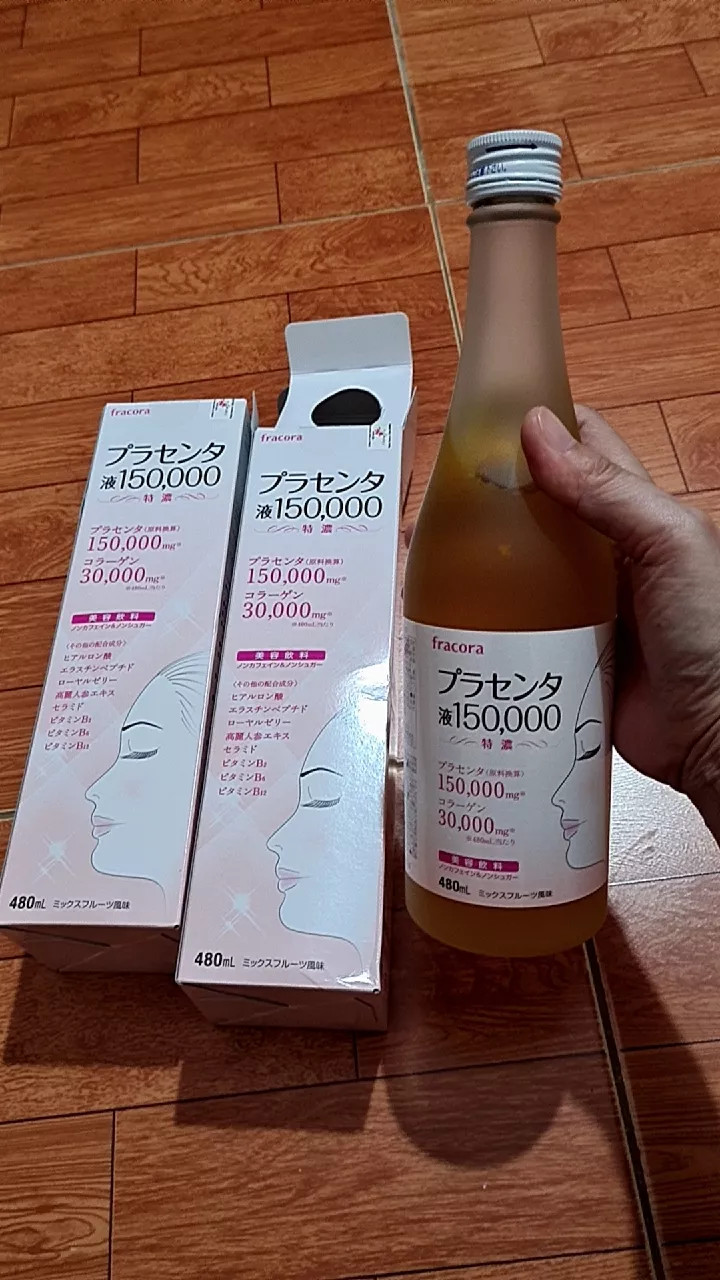 Nước uống đẹp da, bổ sức khỏe Nhật Bản Fracora Placenta 150.000mg