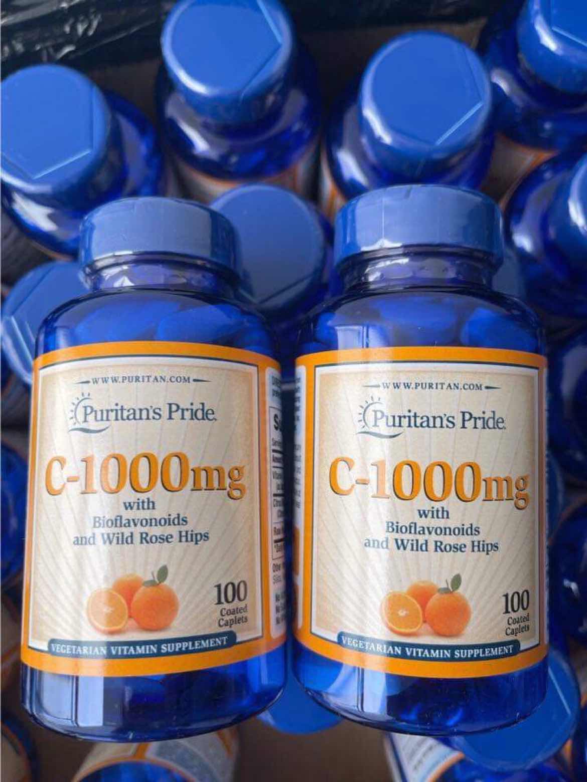 Viên uống Vitamin C Puritan's Pride 1000mg Mỹ - Hỗ trợ tăng cường sức đề kháng và làm đẹp da - Hộp 100 viên tự nhiên