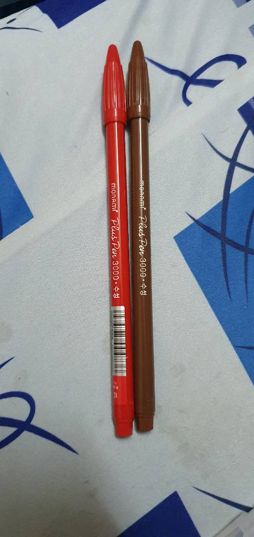 Bộ 5 bút màu Monami Plus Pen 3000 - Bút viết thanh đậm nhiều màu, dụng cụ học tập sáng tạo cho trẻ em