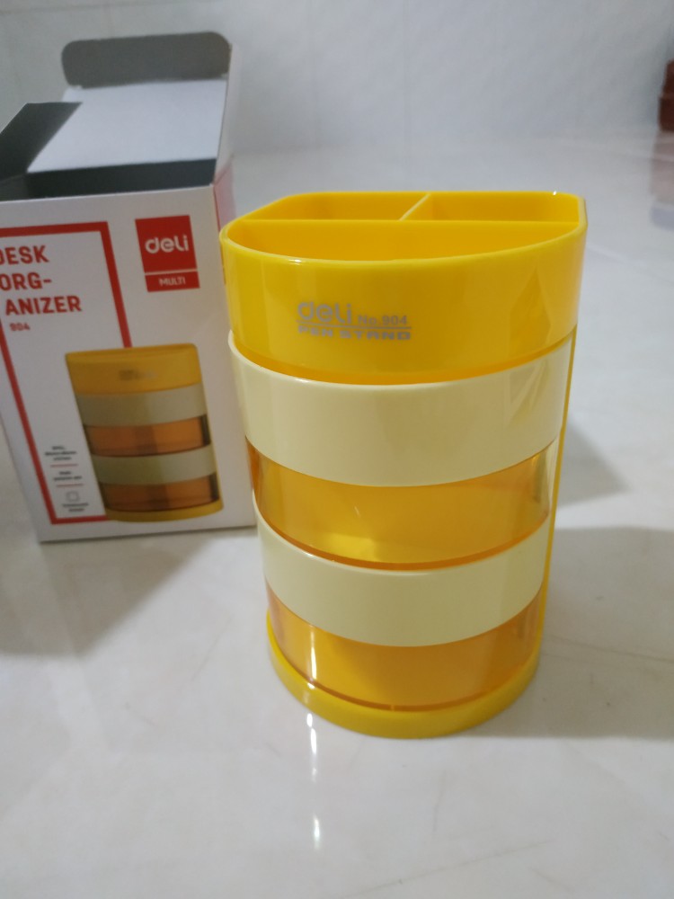Cốc Cắm Bút 7 Tầng Deli - Thiết Kế Nhỏ Gọn, Tiện Lợi Cho Văn Phòng Và Học Sinh - Đồ Dùng Học Tập Thông Minh