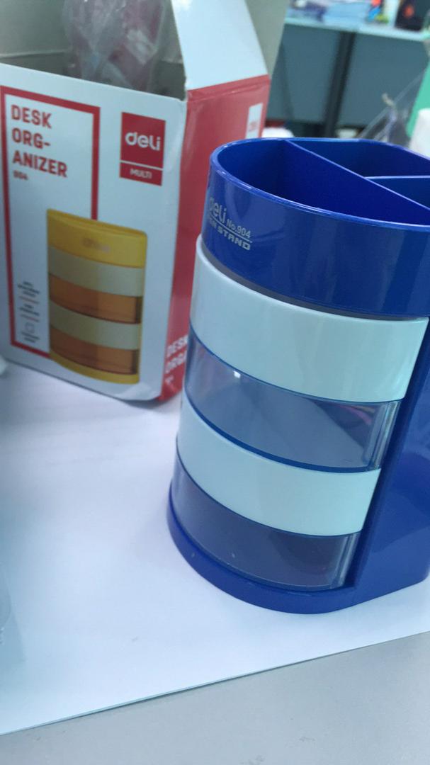 Cốc Cắm Bút 7 Tầng Deli - Thiết Kế Nhỏ Gọn, Tiện Lợi Cho Văn Phòng Và Học Sinh - Đồ Dùng Học Tập Thông Minh