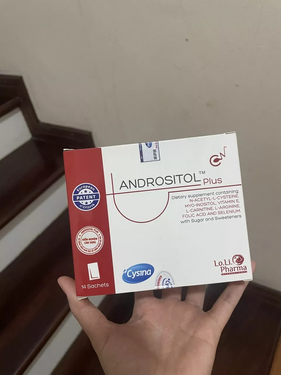 Bột Uống Andrositol Plus Cho Nam Giới - Hỗ Trợ Sức Khỏe Sinh Sản, Tăng Cường Chất Lượng Tinh Binh, Hộp 14 Gói