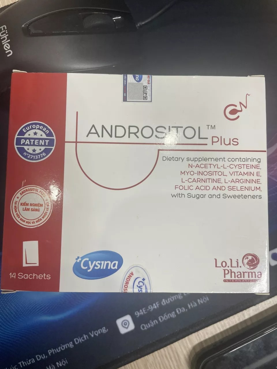 Bột Uống Andrositol Plus Cho Nam Giới - Hỗ Trợ Sức Khỏe Sinh Sản, Tăng Cường Chất Lượng Tinh Binh, Hộp 14 Gói