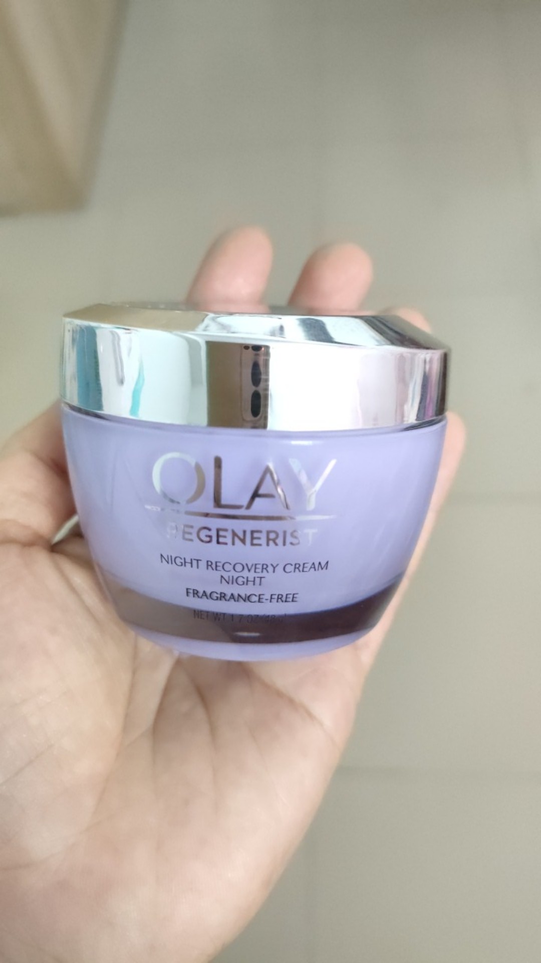 Kem Dưỡng Đêm Olay Regenerist Night Recovery 48g - Dưỡng Ẩm, Ngăn Ngừa Lão Hóa, Làm Sáng Da, Cải Thiện Nếp Nhăn Hỗ Trợ Tái Tạo Da