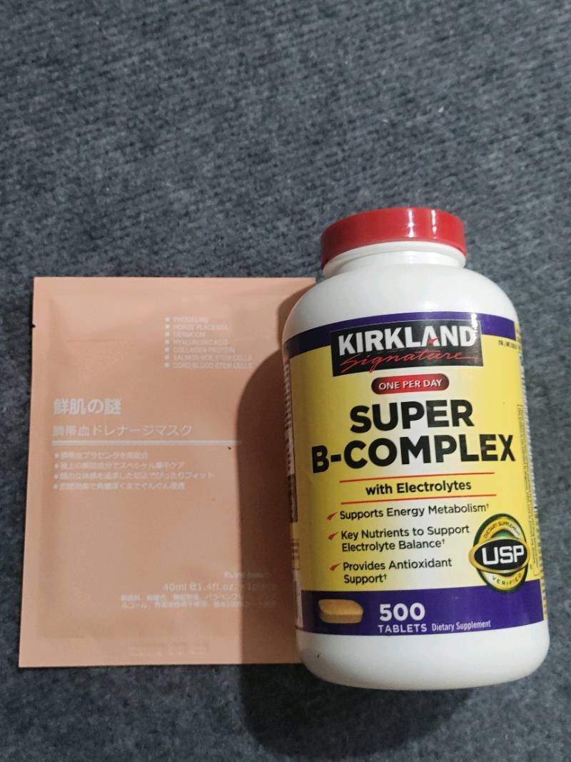 Vitamin B tổng hợp Super B-Complex Kirkland 500 viên - Tăng cường sức khỏe, hỗ trợ năng lượng và giảm căng thẳng hiệu quả