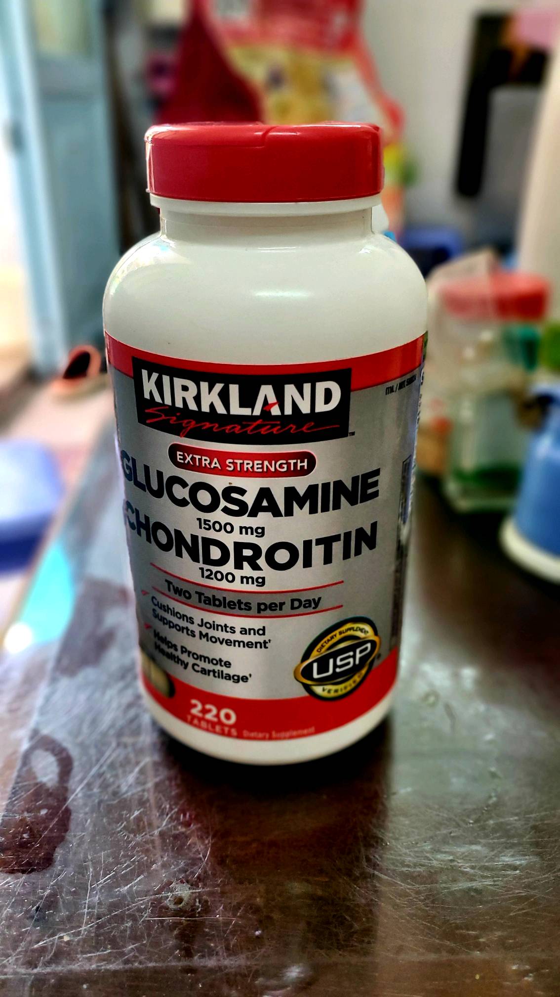 Viên uống Glucosamine 1500mg Kirkland Mỹ - Thực phẩm chức năng hỗ trợ xương khớp khỏe mạnh, giảm đau, phục hồi chấn thương, 220 viên