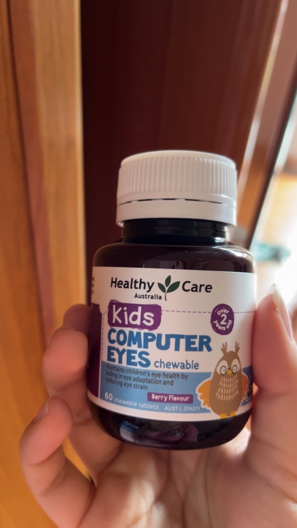 Viên Nhai Hỗ Trợ Mắt Cho Bé Healthy Care Kids Computer Eyes - Bảo Vệ Thị Lực, Giảm Mỏi Mắt, Dành Cho Trẻ Từ 2-12 Tuổi