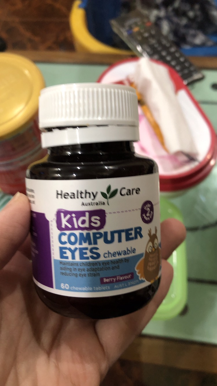 Viên Nhai Hỗ Trợ Mắt Cho Bé Healthy Care Kids Computer Eyes - Bảo Vệ Thị Lực, Giảm Mỏi Mắt, Dành Cho Trẻ Từ 2-12 Tuổi