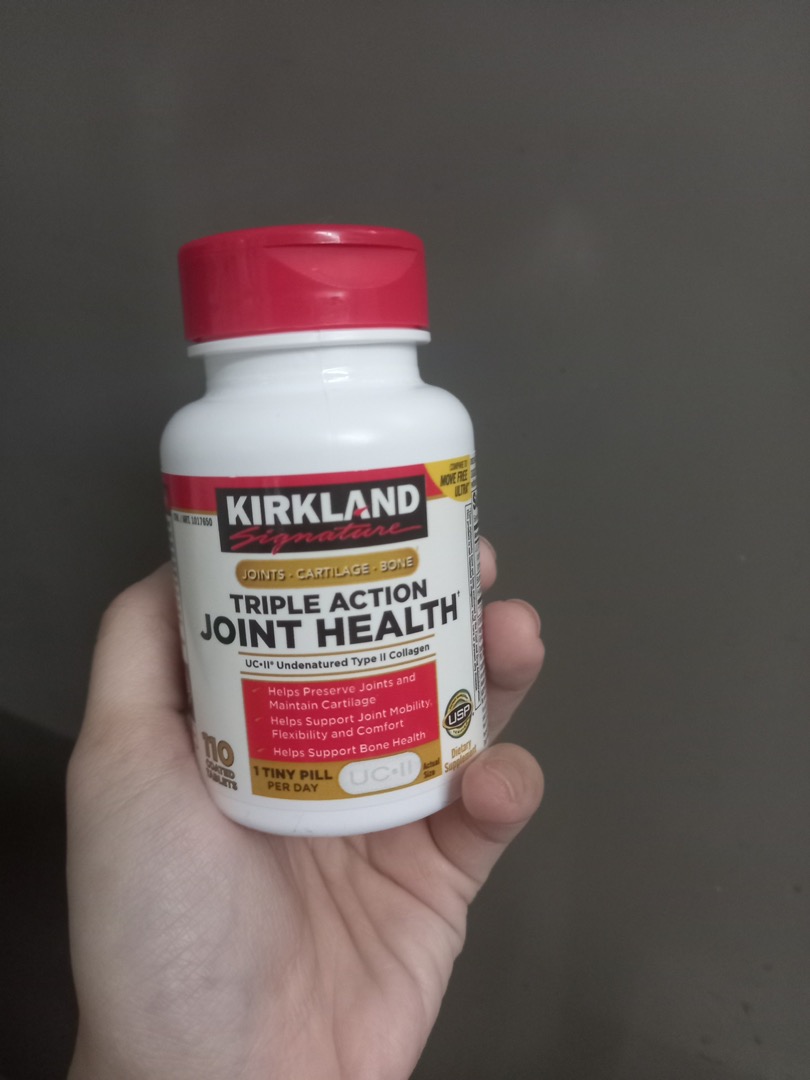 Viên Uống Hỗ Trợ Xương Khớp Kirkland Triple Action Joint Health - 110 Viên Nâng Cao Sức Khỏe Khớp và Xương, Thực Phẩm Chức Năng Tự Nhiên