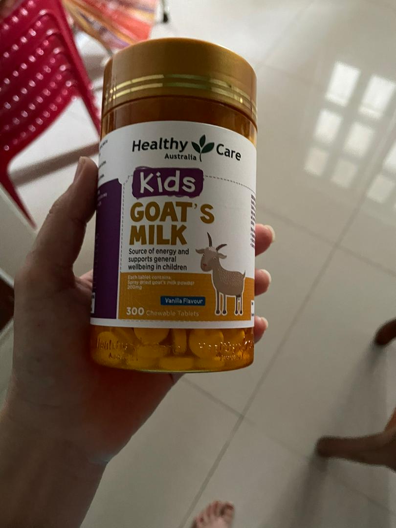 Sữa Dê Cô Đặc Dạng Viên Goat Milk Healthy Care Úc - Bổ Sung Dinh Dưỡng, Hương Vị Socola & Vani, 300 Viên, Dành Cho Mọi Lứa Tuổi