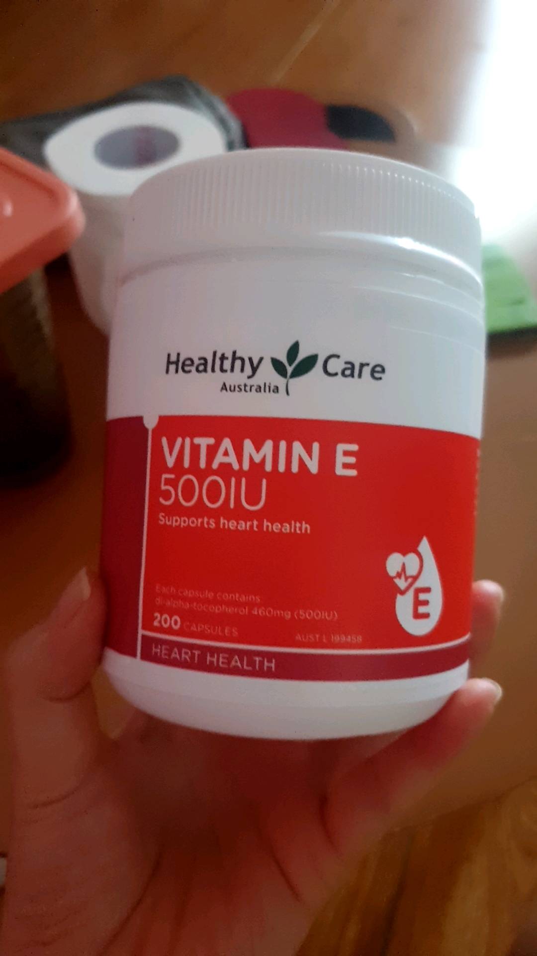 Viên uống Vitamin E Healthy Care 500IU 200 viên - Bổ sung Vitamin E làm đẹp da và tóc, hàng Úc chính hãng