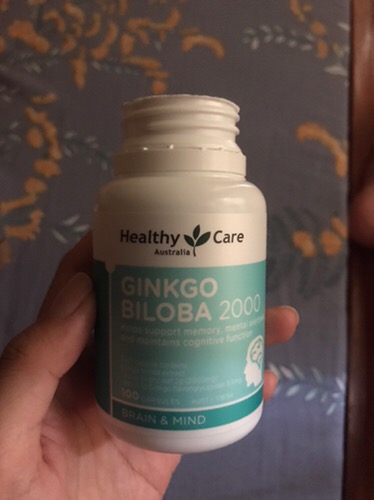 Viên uống Ginkgo Biloba Healthy Care 2000mg Úc - Hỗ trợ tuần hoàn não, cải thiện trí nhớ và khả năng tập trung, bảo vệ sức khỏe toàn diện