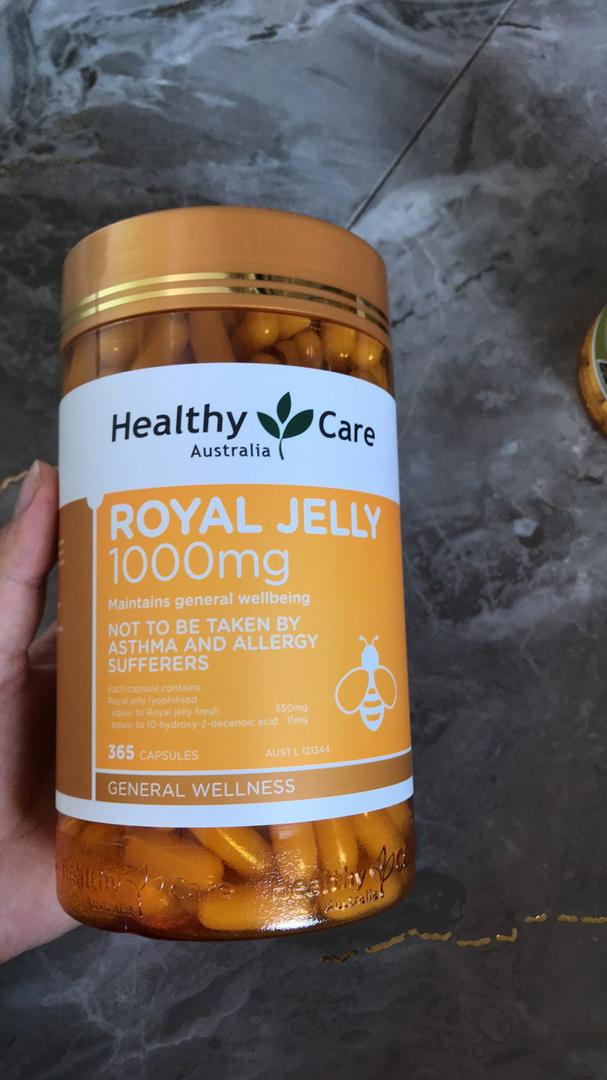 Sữa Ong Chúa Royal Jelly 1000mg Healthy Care Úc - Viên Uống Bổ Sung Dinh Dưỡng Làm Đẹp Da và Tăng Cường Sức Khỏe 365 Viên
