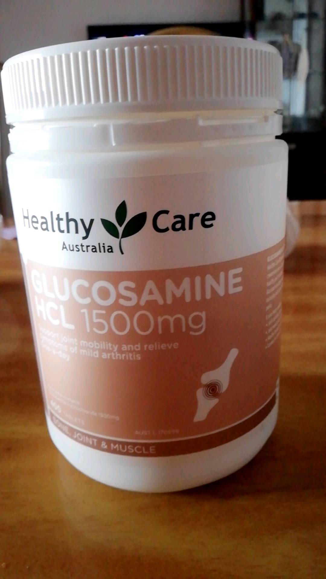 Viên uống bổ khớp Healthy Care Glucosamine HCL 1500mg - Hộp 400 viên hỗ trợ sức khỏe xương khớp cho nam nữ, thể thao, vận động