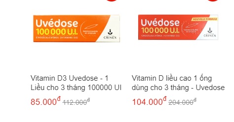 Vitamin D3 Uvedose 100000 UI - Bổ Sung Vitamin D cho Trẻ Từ 18 Tháng, Hỗ Trợ Phát Triển Chiều Cao và Ngăn Ngừa Còi Xương