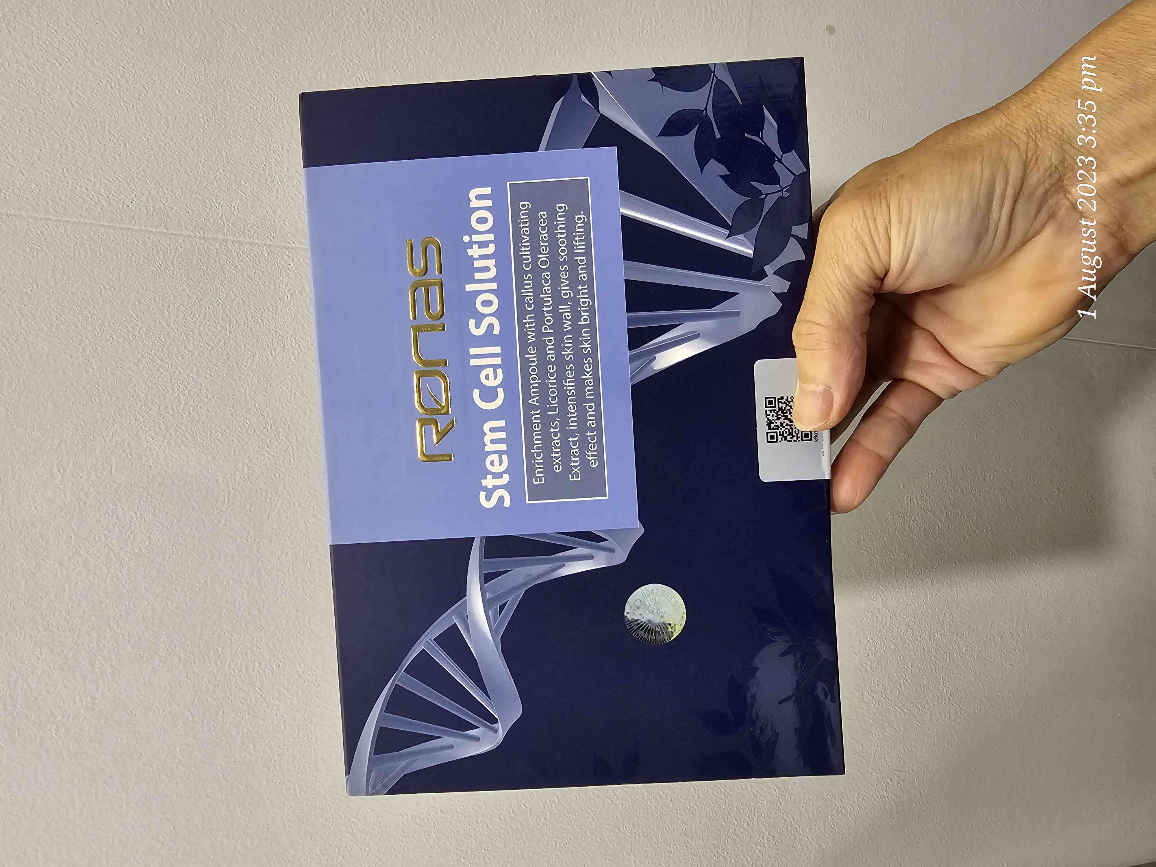 Tinh Chất Tế Bào Gốc Ronas Stem Cell Solution Hàn Quốc - Serum Dưỡng Da Phục Hồi, Làm Sáng và Tăng Đàn Hồi Da 10 Chai x 5ml