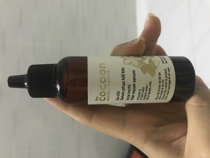 Serum Phục Hồi Tóc Cocoon Inca Inchi - Giúp Mái Tóc Mượt Mà, Bóng Khỏe, Giảm Tình Trạng Tóc Gãy Rụng, 70ml, 100% Thuần Chay