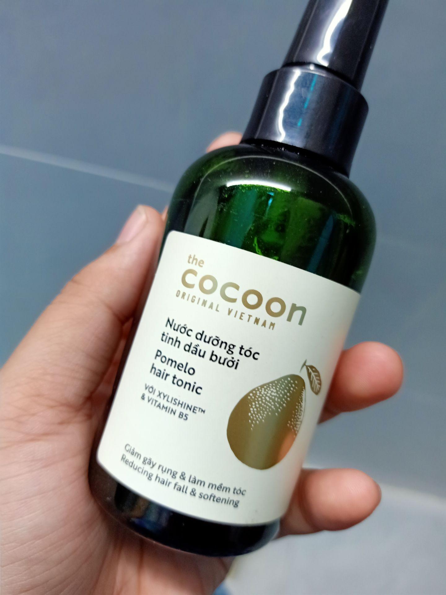 Nước Dưỡng Tóc Cocoon Pomelo Hair Tonic 140ml - Tinh Dầu Bưởi Giảm Rụng Tóc, Tảo Bảo Vệ Da Đầu, Tóc Bóng Khỏe, Thương Hiệu Việt Nam