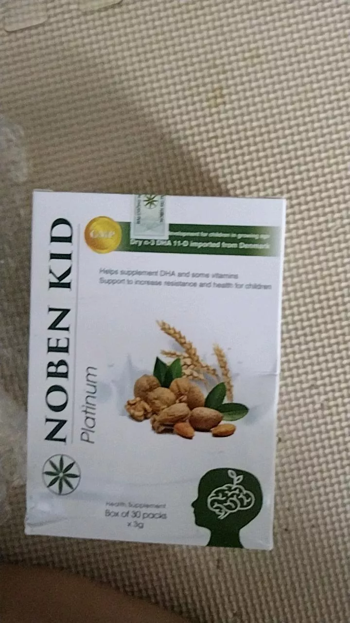 Cốm Trí Não Noben Kid hộp 30 gói dạng cốm