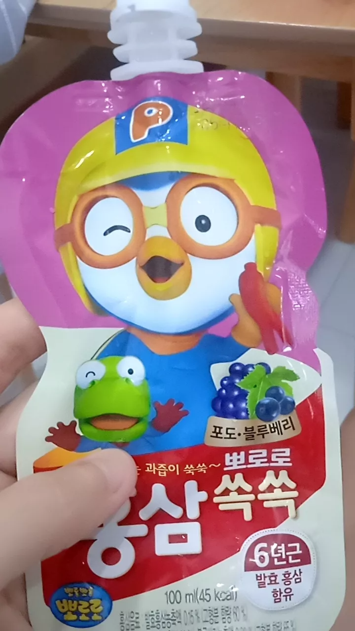 Nước Hồng Sâm Trái Cây Cho Bé Paldo Pororo Hàn Quốc - Thức Uống Bổ Dưỡng Hỗ Trợ Phát Triển Trí Tuệ và Sức Khỏe Trẻ Em