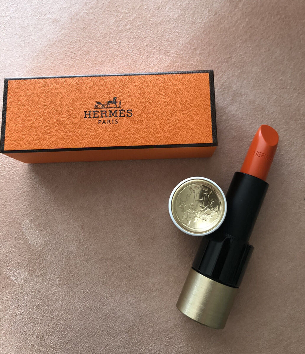 Son thỏi Hermes 33 Orange Boite - Son cam tươi chất lì sang chảnh, thiết kế đẳng cấp cho phái đẹp