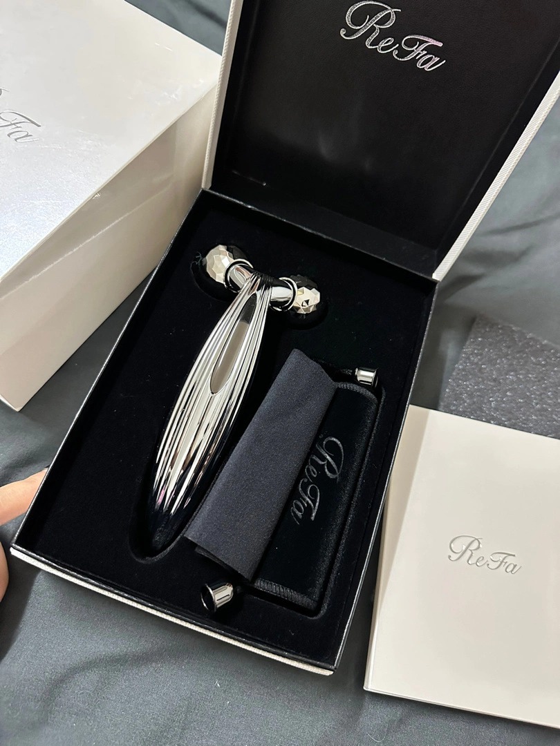 Cây lăn massage Refa Carat Ray - Giảm nhăn, nâng cơ, chăm sóc da mặt và body, thiết kế cao cấp, hiệu quả cao, đẹp mắt, phù hợp với mọi loại da