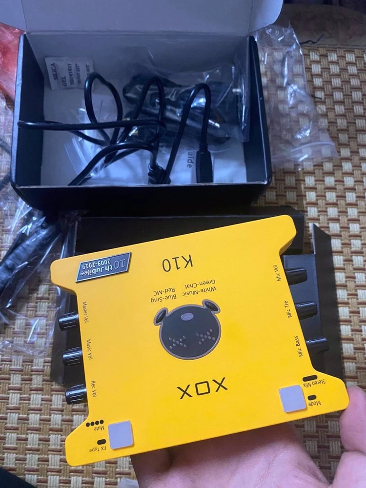 Sound Card XOX K10 2020 - Thiết Bị Thu Âm Chuyên Nghiệp, Hát Live, Livestream Facebook, Karaoke Online, Hỗ Trợ 24bits, Hiệu Ứng Âm Thanh