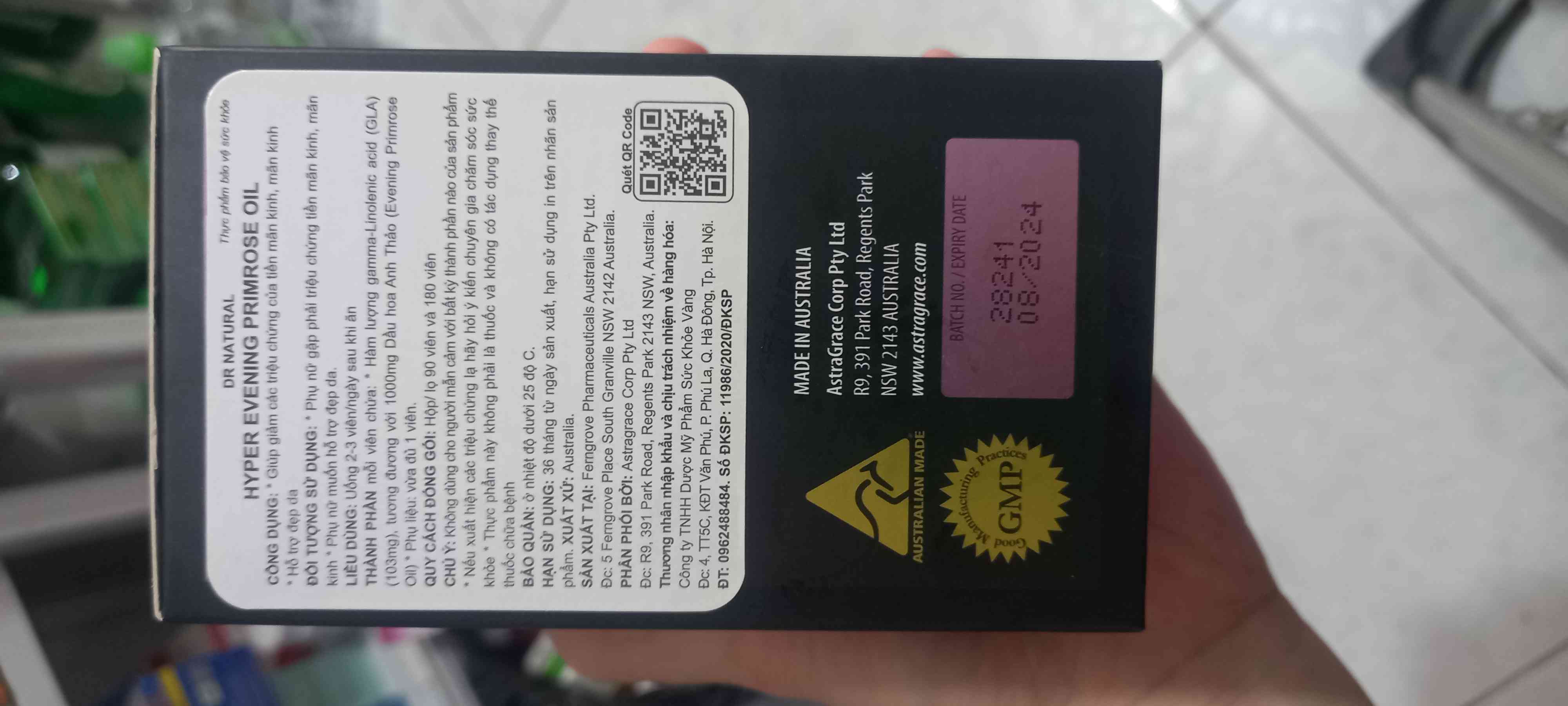 Viên uống bổ sung nội tiết Hyper Evening Primrose Oil Úc - Giảm triệu chứng tiền mãn kinh, đẹp da, 90 viên