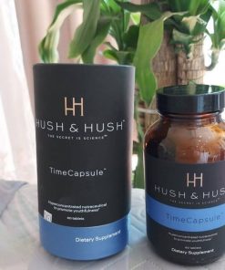 Viên uống trẻ hóa da Hush & Hush Time Capsule - Vitamin làm đẹp sáng da, giảm nếp nhăn, chống lão hóa tự nhiên từ Mỹ, 60 viên