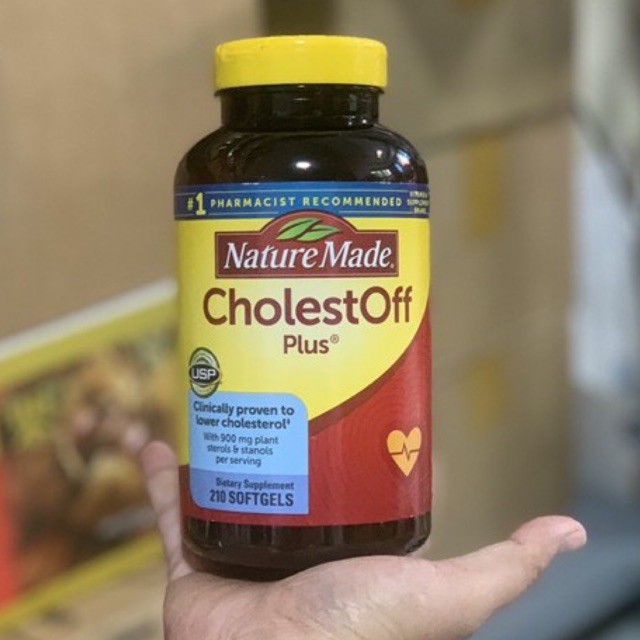Viên uống hỗ trợ cholesterol Nature Made Cholest Off Plus 210 viên - Hỗ trợ sức khỏe tim mạch chính hãng Mỹ