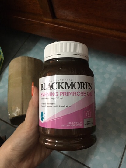 Tinh Dầu Hoa Anh Thảo Blackmores Evening Primrose Oil 190 Viên - Bổ Sung Omega-6, Hỗ Trợ Làm Đẹp Da, Tóc và Cân Bằng Nội Tiết Tố
