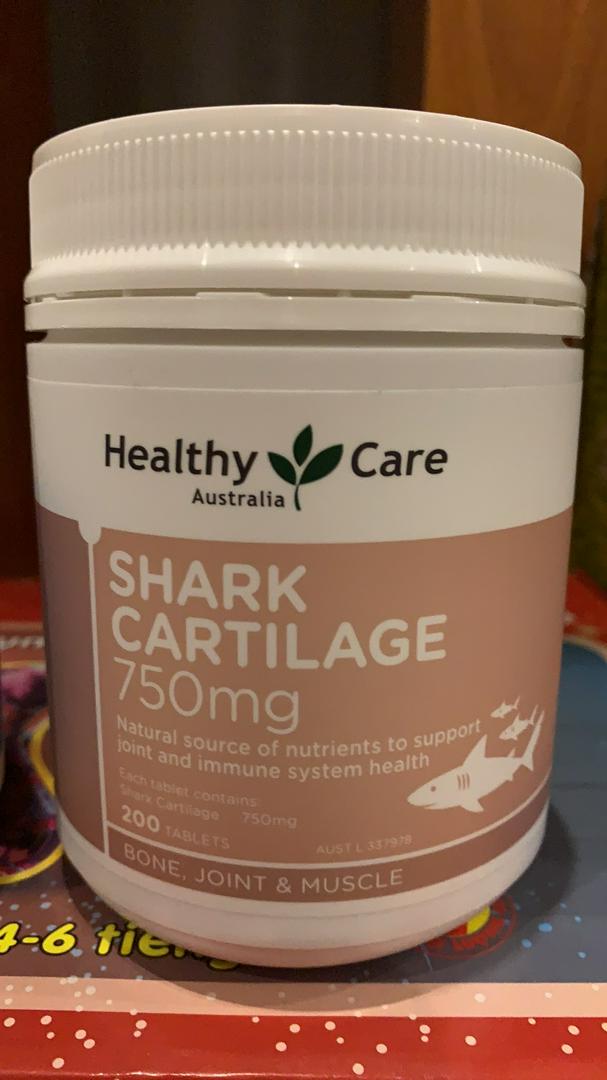 Viên Uống Healthy Care Shark Cartilage 750mg Hỗ Trợ Xương Khớp 200 Viên - Sản Phẩm Chức Năng Từ Úc Chất Lượng Cao