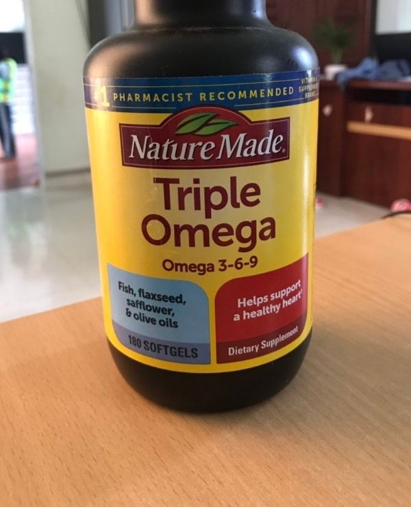 Viên uống Omega 3 6 9 Nature Made - Hỗ trợ tim mạch và não bộ, bổ sung dưỡng chất, 180 viên, Hàng Mỹ chính hãng