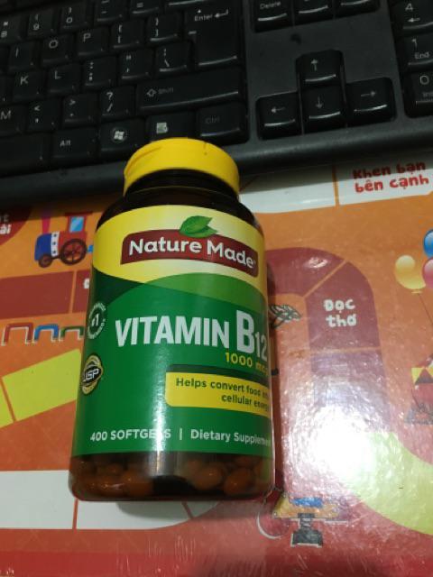 Viên uống bổ sung Vitamin B12 Nature Made 1000 Mcg - Hỗ trợ sức khỏe, tăng cường năng lượng, 90 viên cho người ăn chay và phụ nữ mang thai