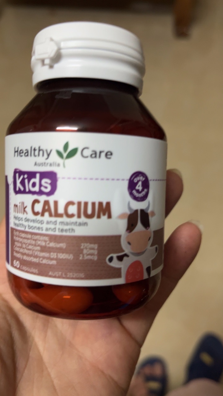 Viên Bổ Sung Canxi Healthy Care 60 Viên - Hỗ Trợ Phát Triển Xương Răng và Chiều Cao Cho Trẻ Từ 4 Tháng Tuổi Trở Lên