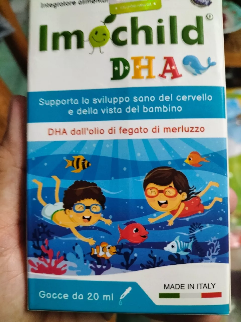 Siro Imochild DHA - Bổ Sung DHA Cho Não Bộ Và Thị Lực, Dễ Uống Dành Cho Trẻ Từ 6 Tháng Tuổi - Hỗ Trợ Phát Triển Trí Não Trẻ Em