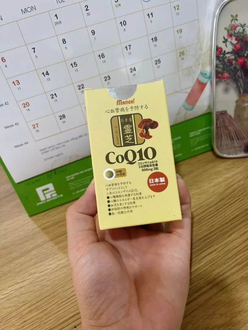 Thực Phẩm Hỗ Trợ Bảo Vệ Sức Khỏe Mamori CoQ10 - Hỗ Trợ Tim Mạch, Chống Oxy Hóa, 60 Viên Nhật Bản