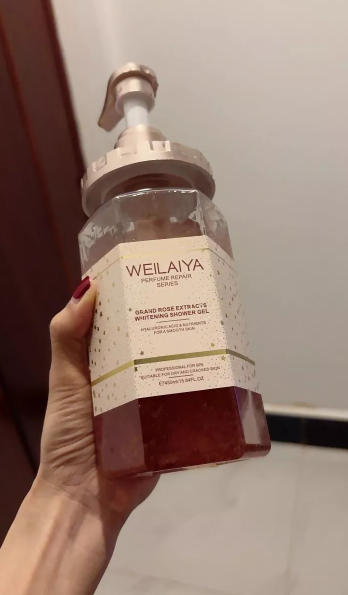 Sữa Tắm Hoa Hồng Weilaiya Grand Rose Extracts 450ml - Gel Tắm Trắng Da, Hương Nước Hoa Quyến Rũ, Dưỡng Ẩm Da Mịn Màng