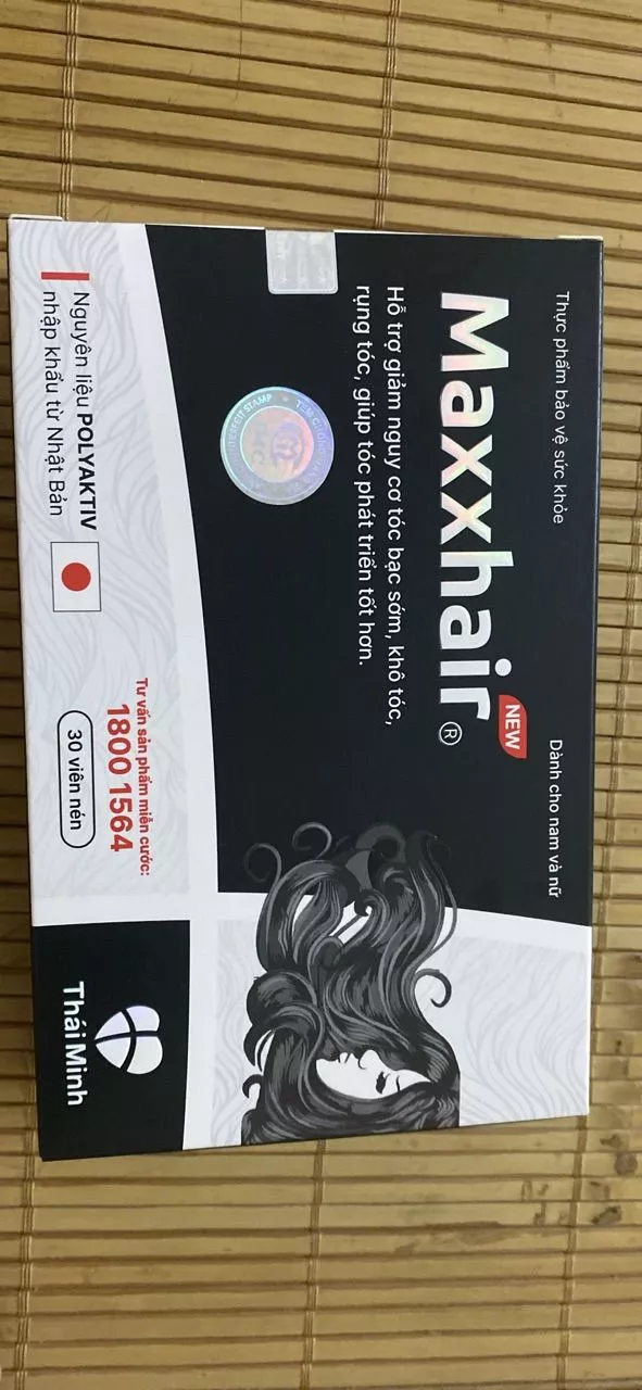Viên uống Maxxhair Hỗ Trợ Giảm Rụng Tóc - Bổ Sung Dưỡng Chất Phục Hồi Tóc, Hộp 30 Viên cho Nam Nữ Trưởng Thành