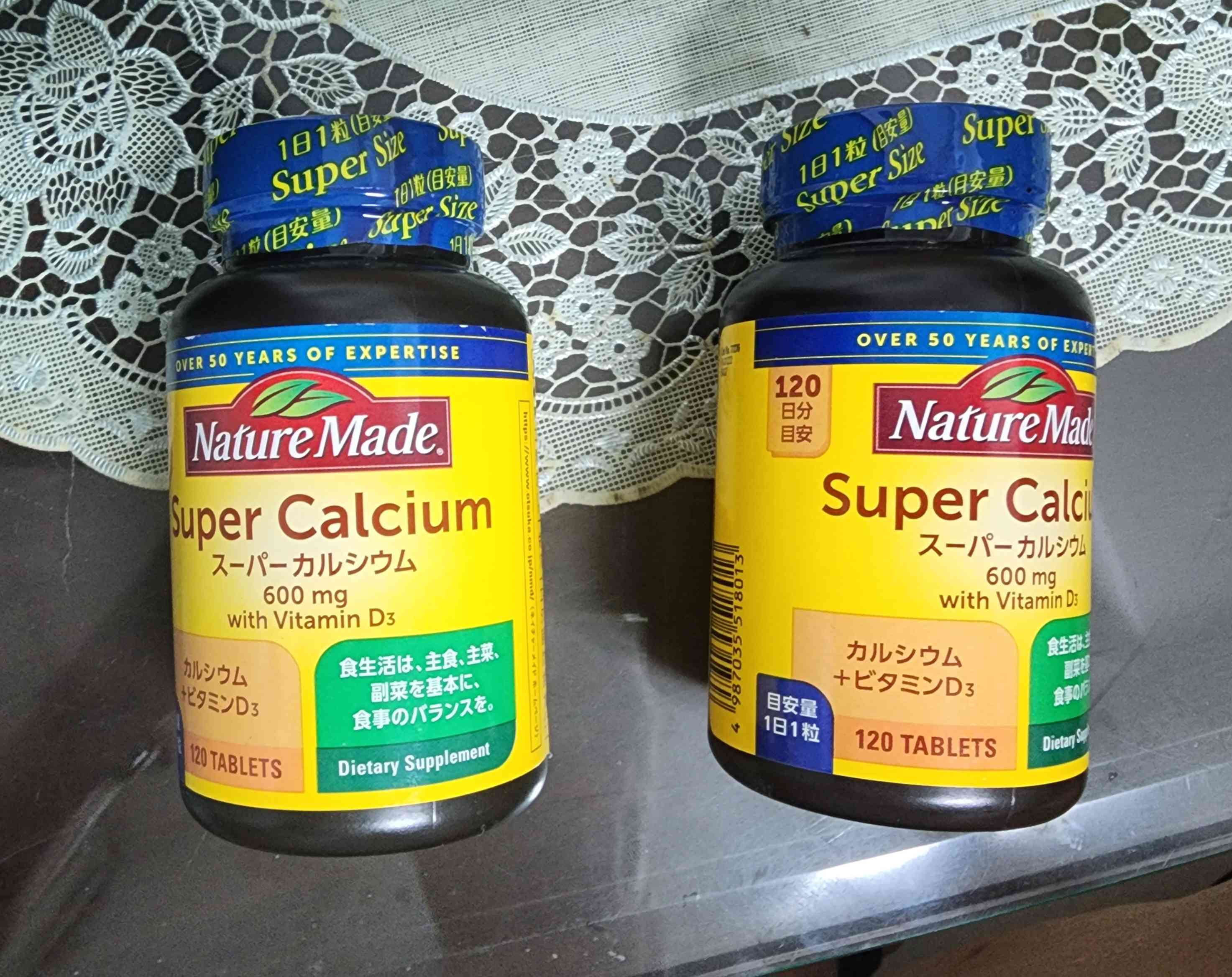 Viên uống Nature Made Super Calcium 600mg với Vitamin D3 - Hỗ trợ xương khớp và hệ miễn dịch khỏe mạnh, 120 viên